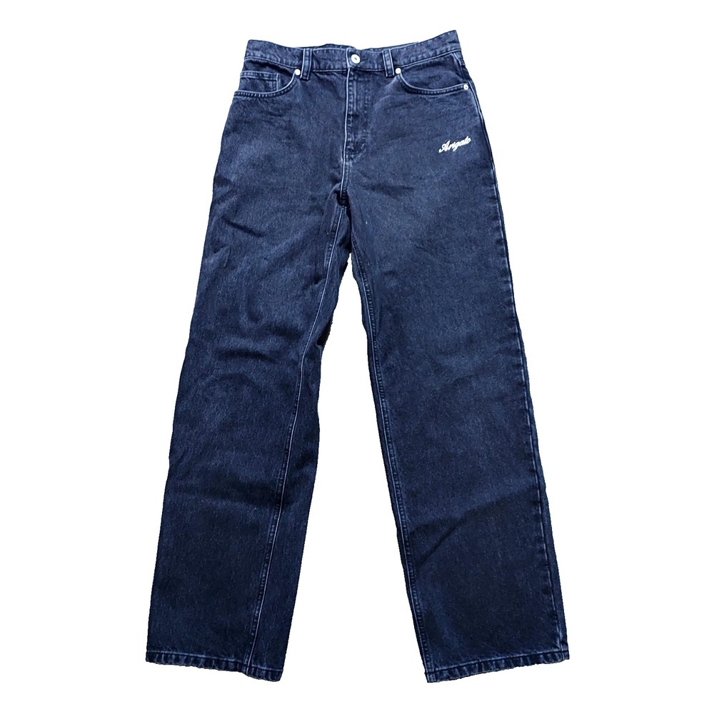 Axel Arigato Jeans Size 32 X 33"‎ Black Cotton Boot Cut Relaxed Fit